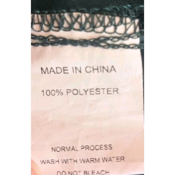 SIMPLEE Green Faux Wrap Full Length Dress Sz Lg - Picture 8 of 9